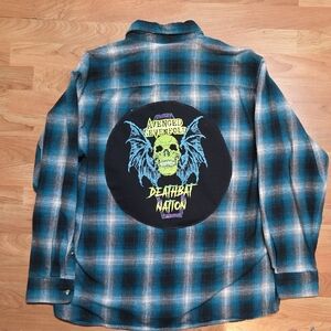 HANDMADE UPCYCLEDAvenged Sevenfold Plaid Men's Shirt